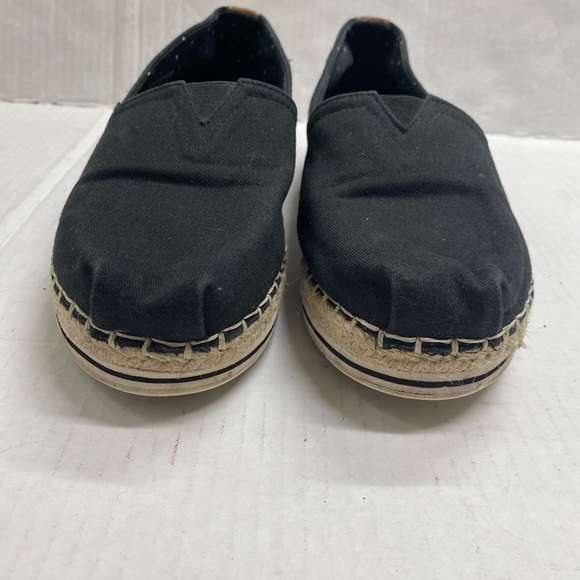 Bobs Black Espadrille Style Shoe - Picture 3 of 13